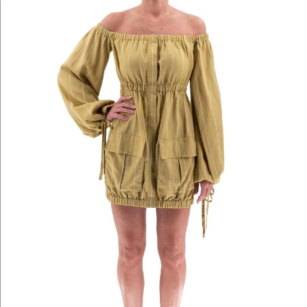 Golden Olive Tunic Dress
